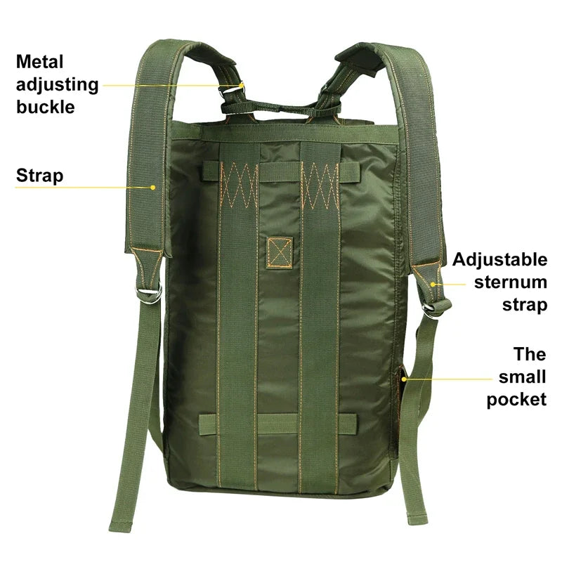 Parachute Bags Camping Backpack Waterproof Hiking Backpack for Men Women Lightweight Travel Backpacks Daypack Outdoor Back Pack