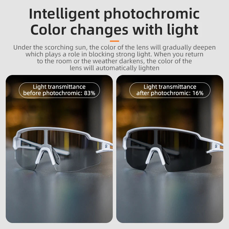 Photochromic Polarized Cycling Glasses – Ultimate UV400 Protection for MTB & Road