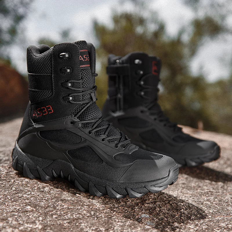 TrailVanguard™ – Men's High-Top Tactical Hiking Boots