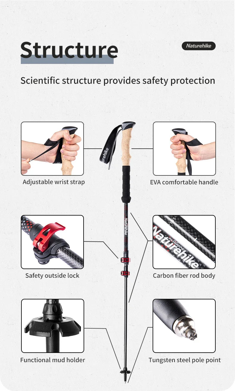 Skystride™ Carbon Trekking Poles