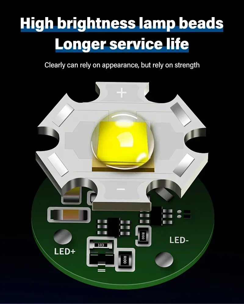 TactiGlow™ Rechargeable LED Flashlight