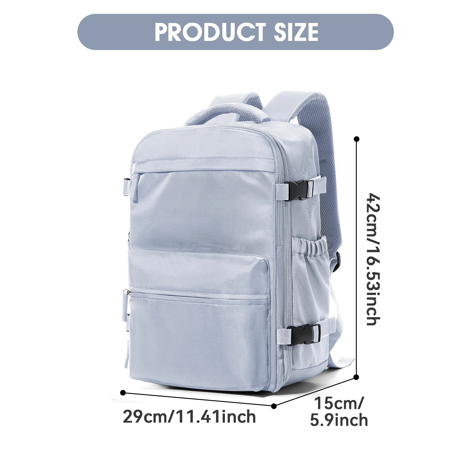 Camping Vacuum Travel Backpack For Women Men，Student Travel Cabin Vacuum Compression Backpack, 15.6 in laptop backpack Schoolbag