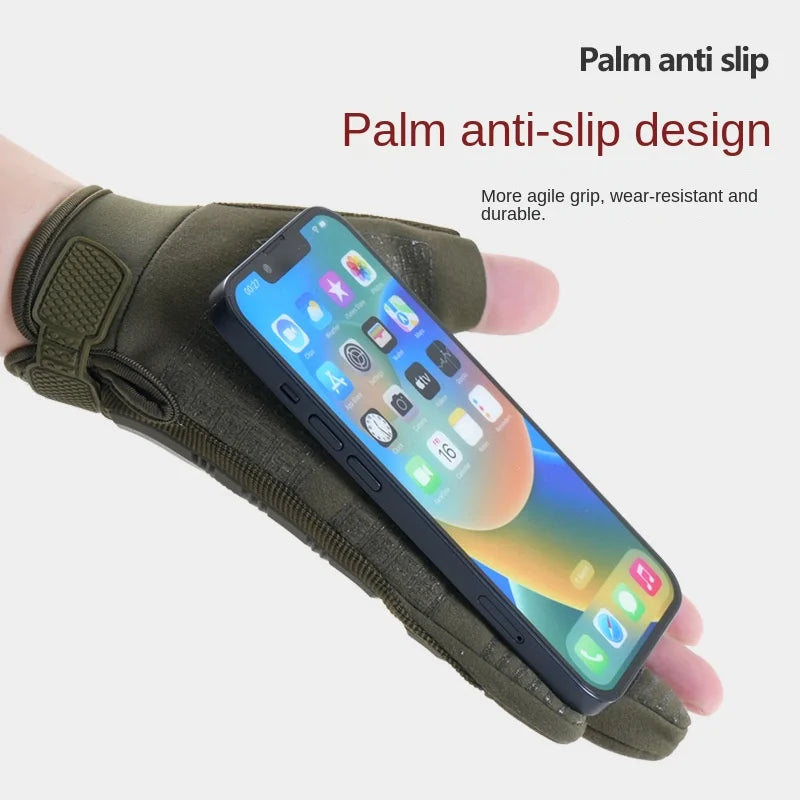 Tactical Gloves for Men and Women Outdoor Rock Climbing Finger Leakage Training Anti Slip Protection Cycling Tactical Gloves