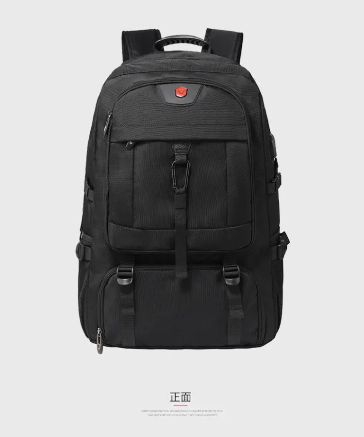 Large capacity men's backpack with high-end feel travel backpacksports outdoor luggage bag mountain climbing bag waterproof