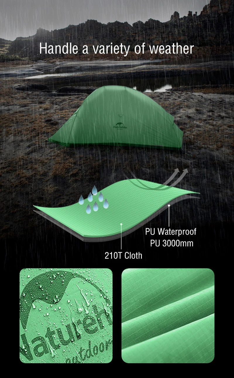 Naturehike Cloud Up – Ultralight 2-Person Camping Tent | Waterproof & Easy Setup