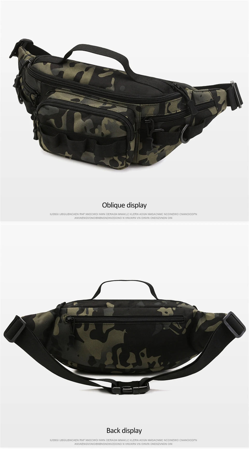 Camping Waist Chest Bag Multifuctional Outdoor Backpack Molle Fishing Lure Bag Shoulder Sling Fanny Pack Sports Hiking Bags