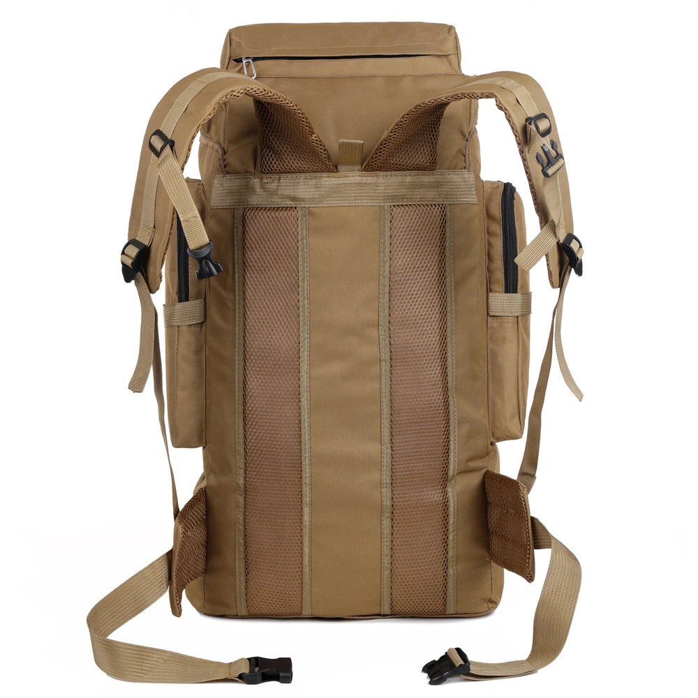 Large Capacity Hiking Backpack – Canvas Outdoor Tactical Rucksack