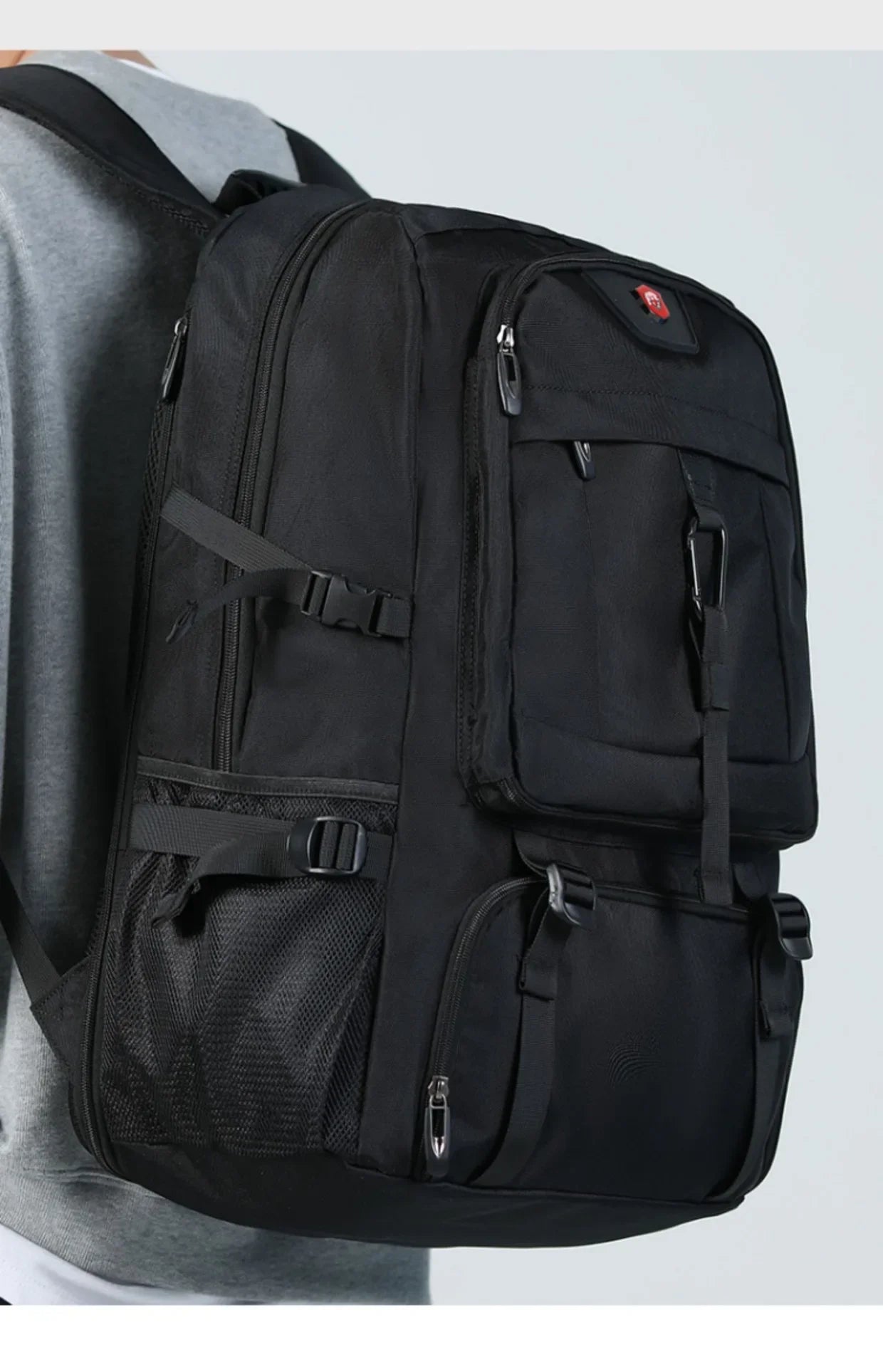 Large capacity men's backpack with high-end feel travel backpacksports outdoor luggage bag mountain climbing bag waterproof