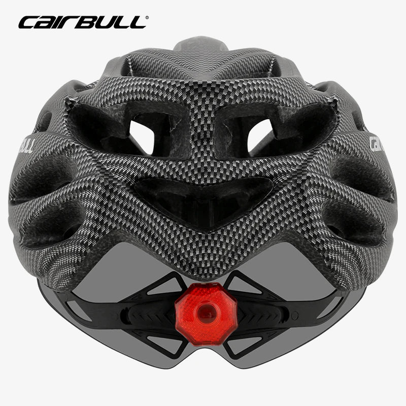 Lightweight MTB Bicycle Helmet with LED & Detachable Goggles