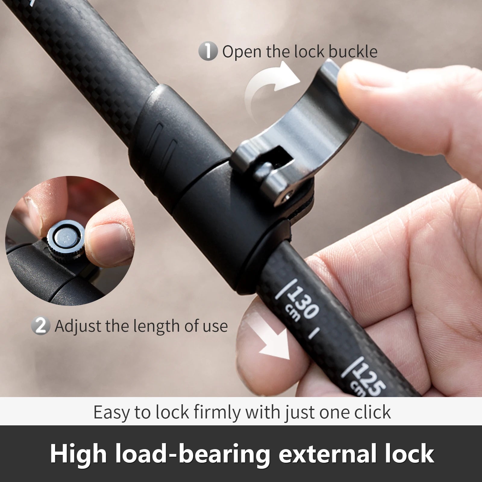StormTrek™ Carbon Fiber Trekking Poles – Light in Weight, Heavy in Performance