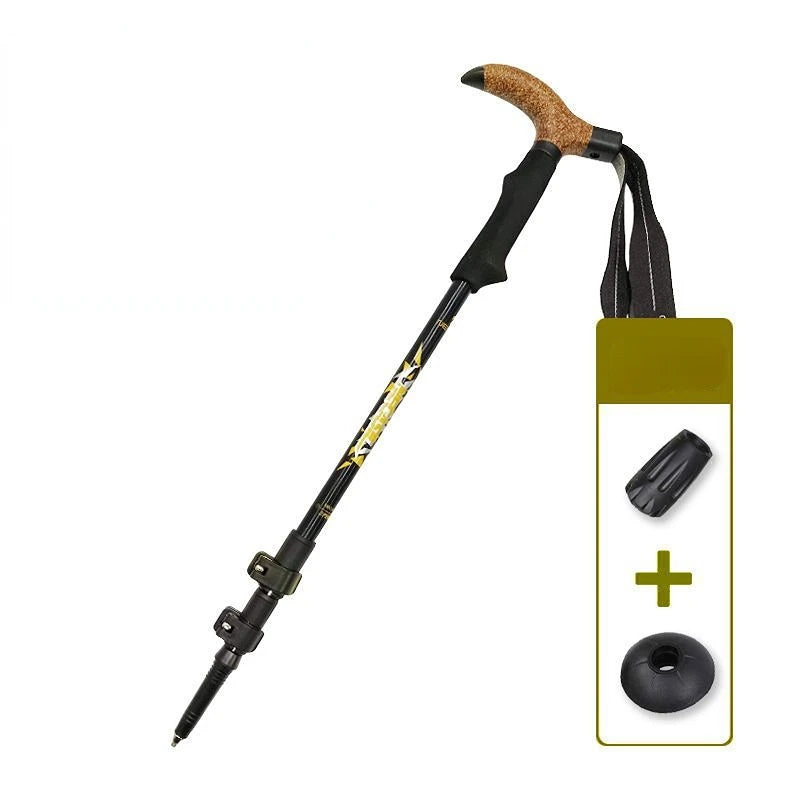 PathGuard™ Foldable Trekking Pole – Compact Strength for Every Journey
