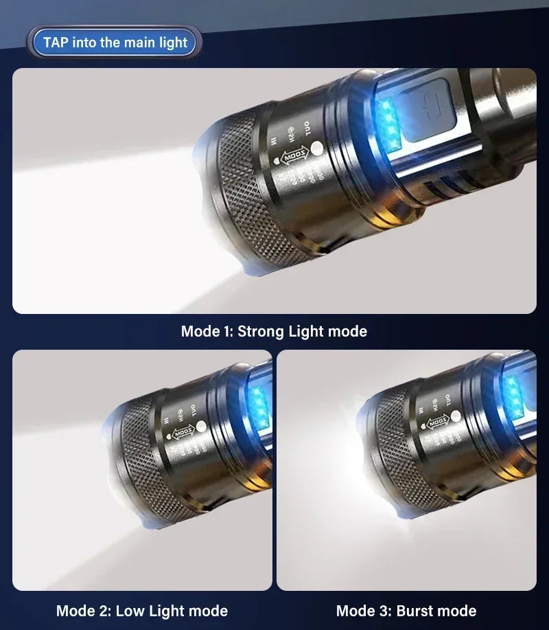 TactiGlow™ Rechargeable LED Flashlight