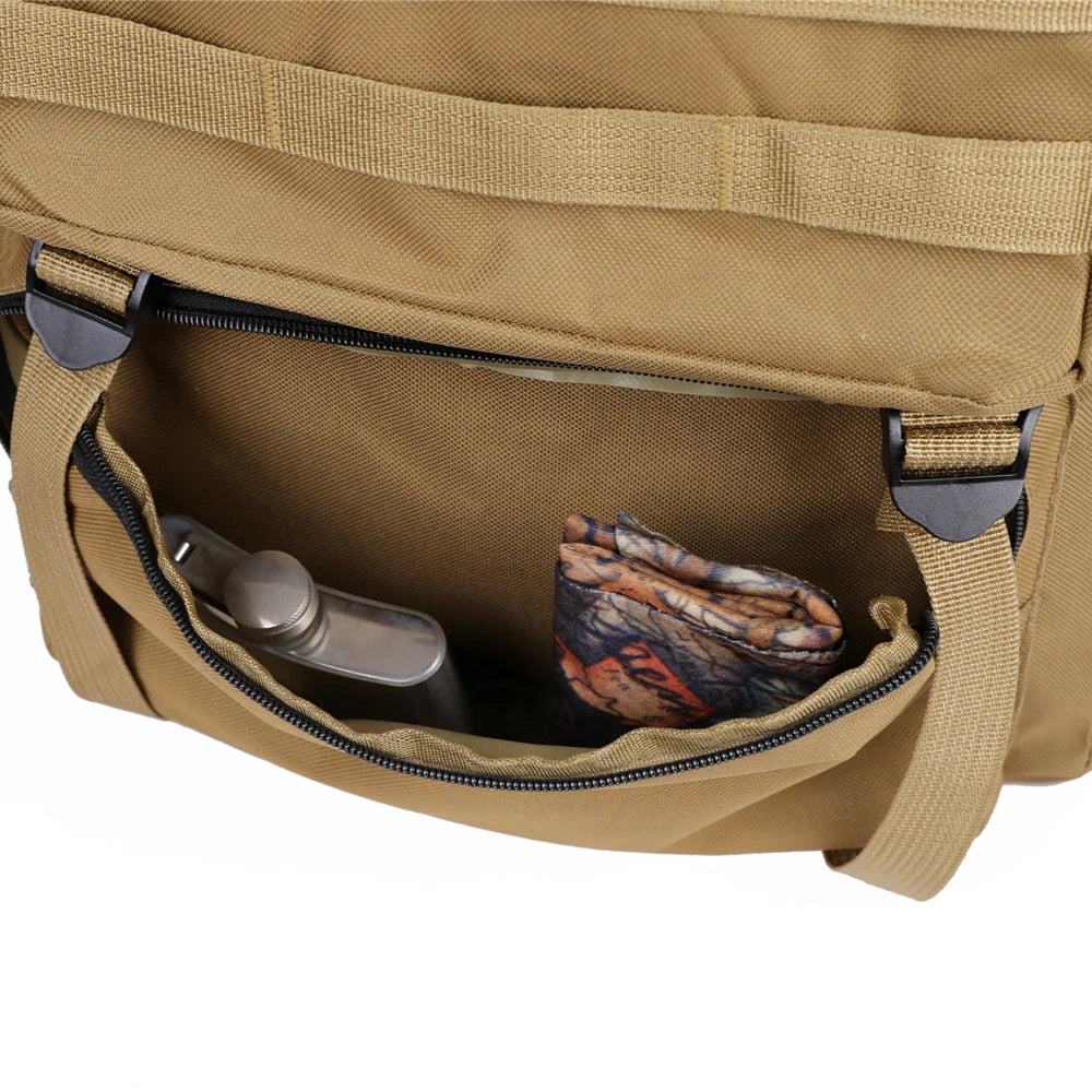 Large Capacity Hiking Backpack – Canvas Outdoor Tactical Rucksack