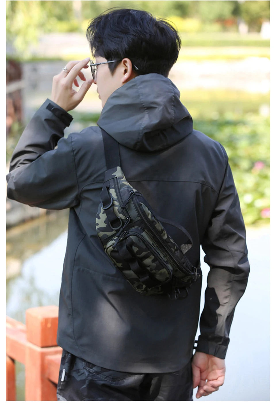 Camping Waist Chest Bag Multifuctional Outdoor Backpack Molle Fishing Lure Bag Shoulder Sling Fanny Pack Sports Hiking Bags