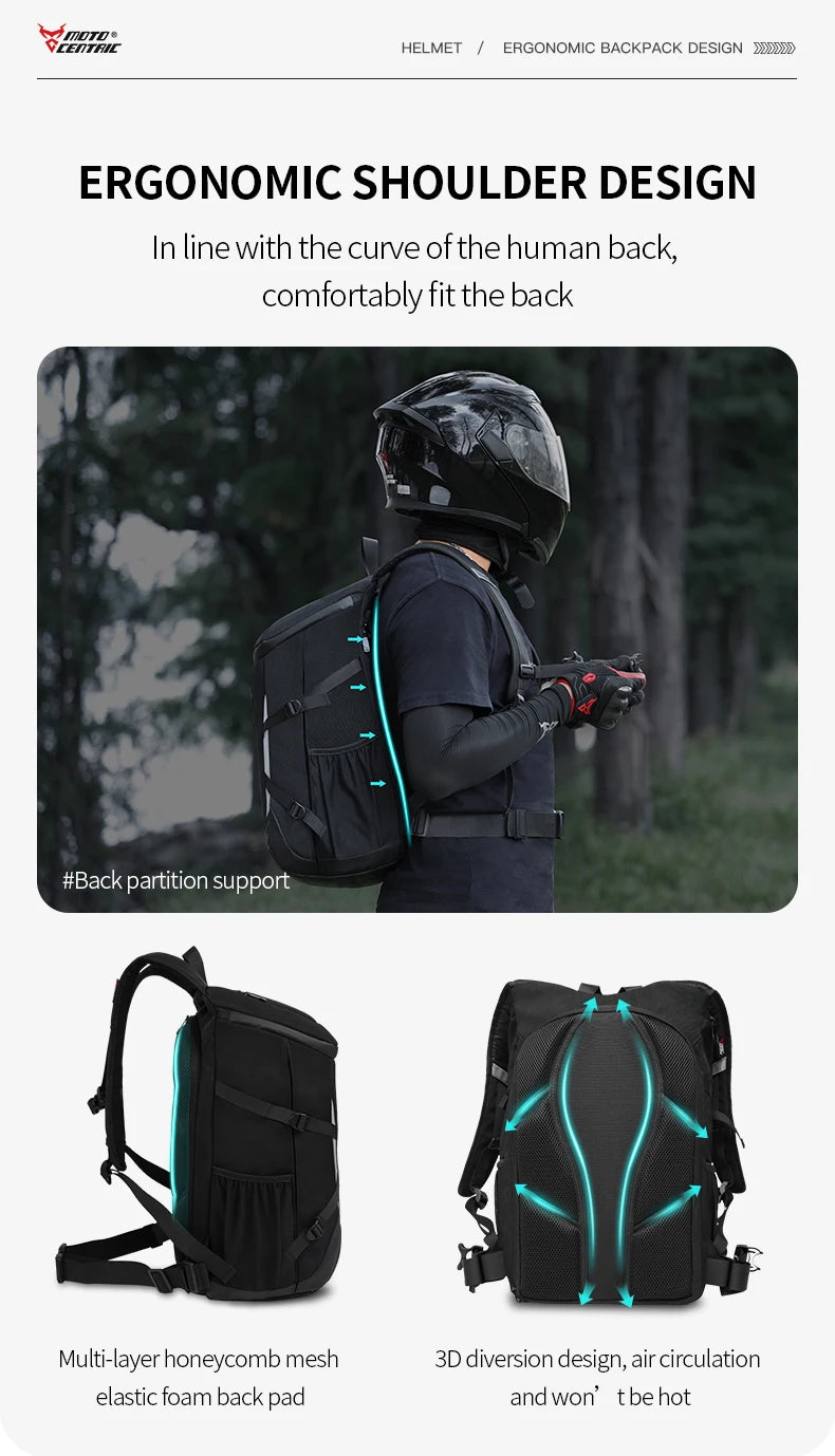 RidePack – Motorcycle Helmet & Travel Backpack