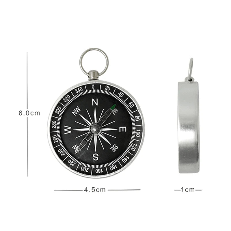 Outdoor Mountaineering Compass, Survival Equipment, Multifunctional Nautical Compass, Wild Survival Portable Compass