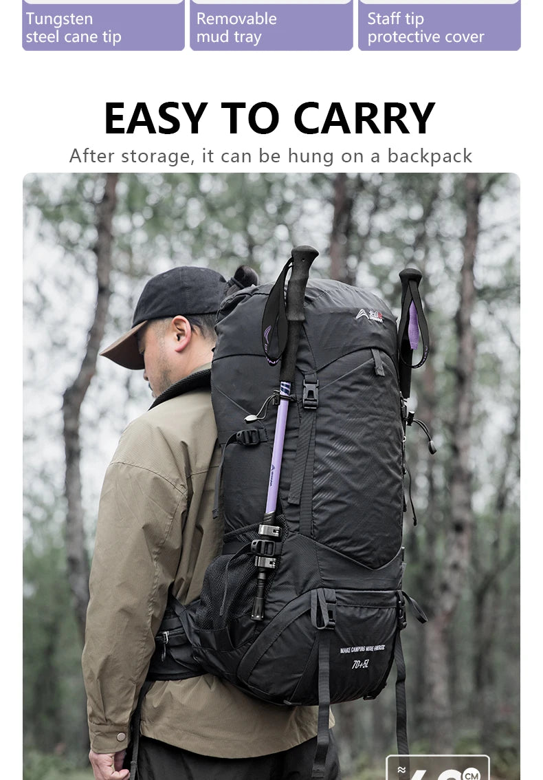 StormTrek™ Carbon Fiber Trekking Poles – Light in Weight, Heavy in Performance