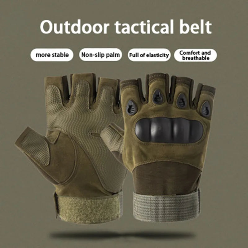 Tactical Full Finger Glove Joint Protection Suitable For Outdoor Sports Motorcycle Riding And Training Use