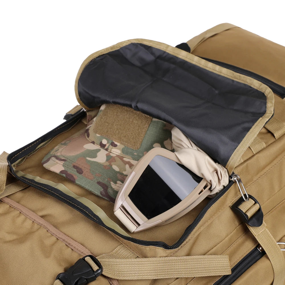 Large Capacity Hiking Backpack – Canvas Outdoor Tactical Rucksack