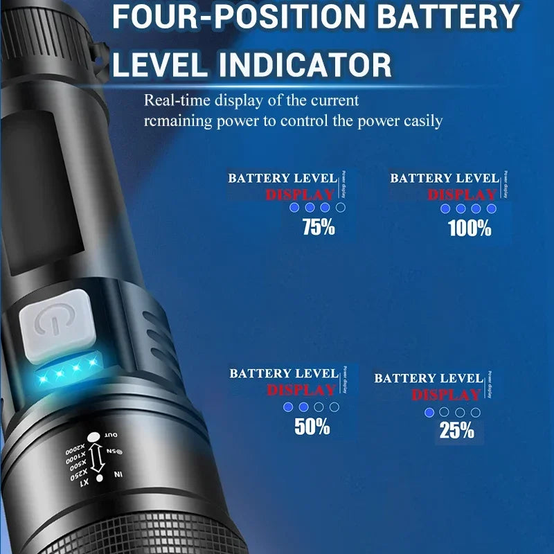 TactiGlow™ Rechargeable LED Flashlight