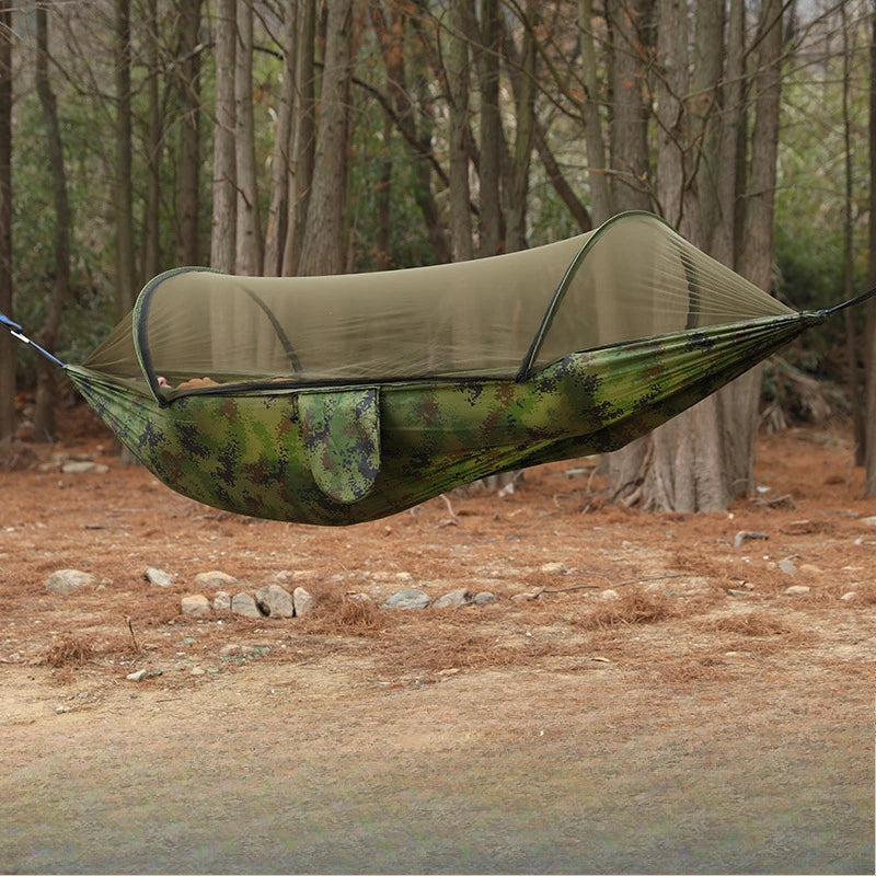 BreezeGuard™ Camping Hammock with Mosquito Net