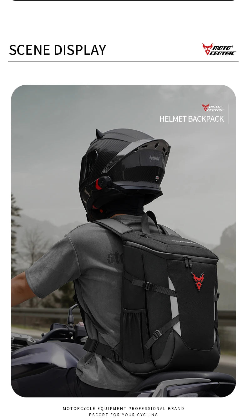 RidePack – Motorcycle Helmet & Travel Backpack