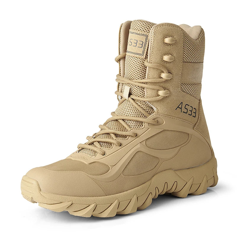 TrailVanguard™ – Men's High-Top Tactical Hiking Boots