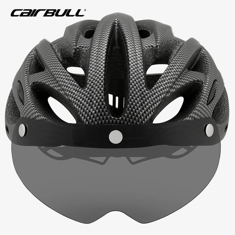 Lightweight MTB Bicycle Helmet with LED & Detachable Goggles