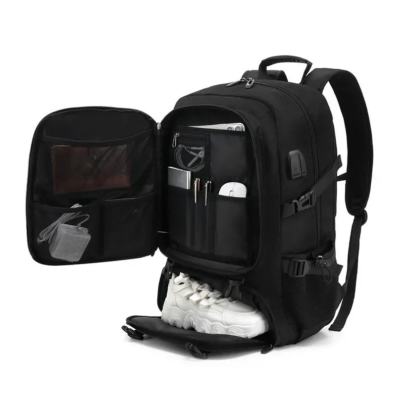 Large capacity men's backpack with high-end feel travel backpacksports outdoor luggage bag mountain climbing bag waterproof