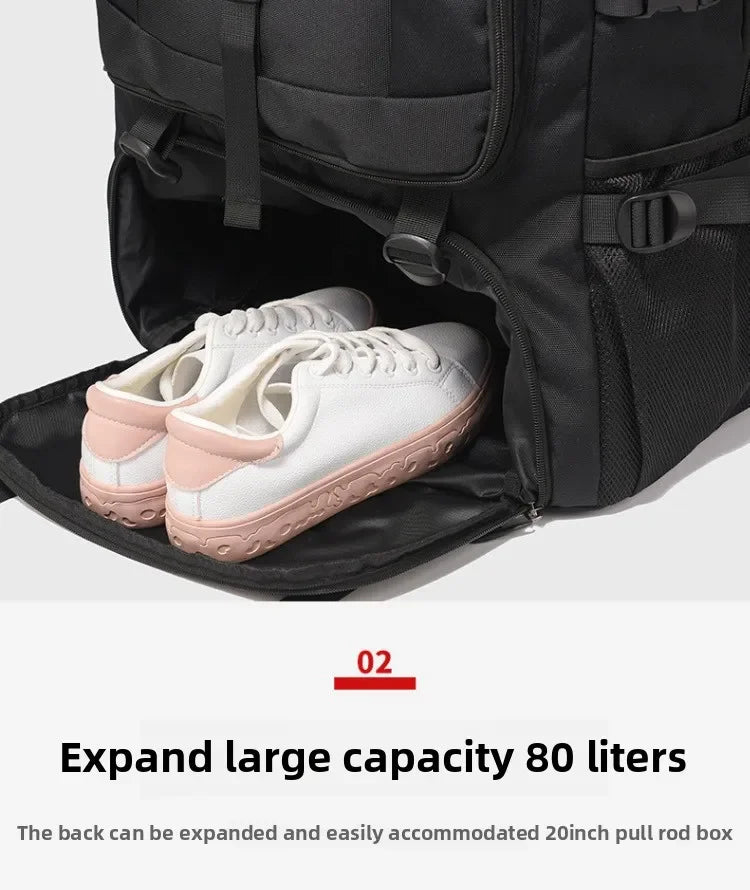 Large capacity men's backpack with high-end feel travel backpacksports outdoor luggage bag mountain climbing bag waterproof
