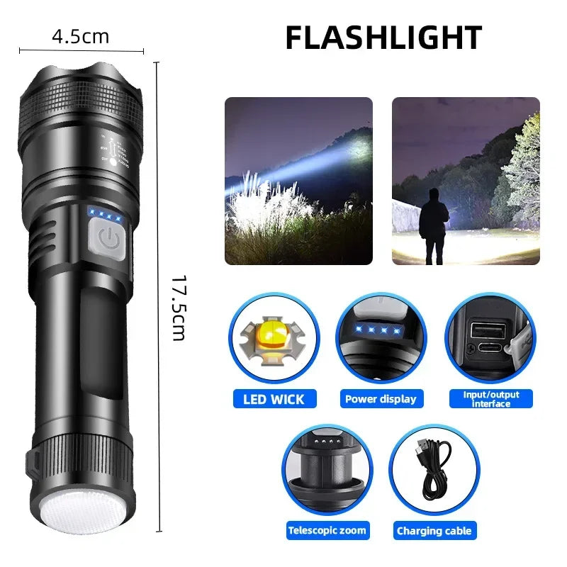 TactiGlow™ Rechargeable LED Flashlight