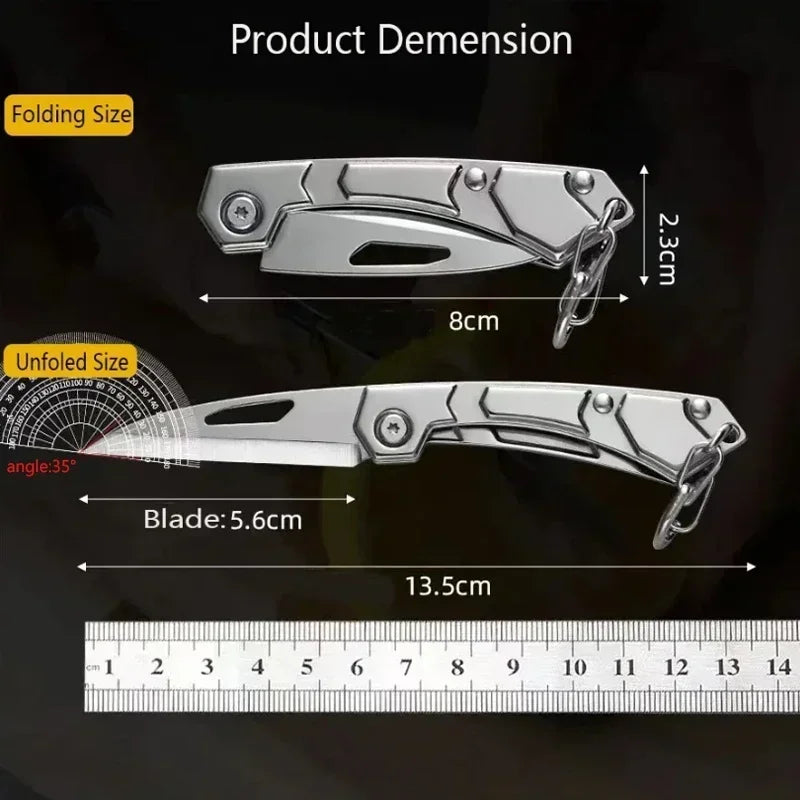 Camping Folding Knife Fruit Knife Outdoor Knife Sharp Blade Utility Knife Portable Hunting Knife Multi-function Pocket Knife