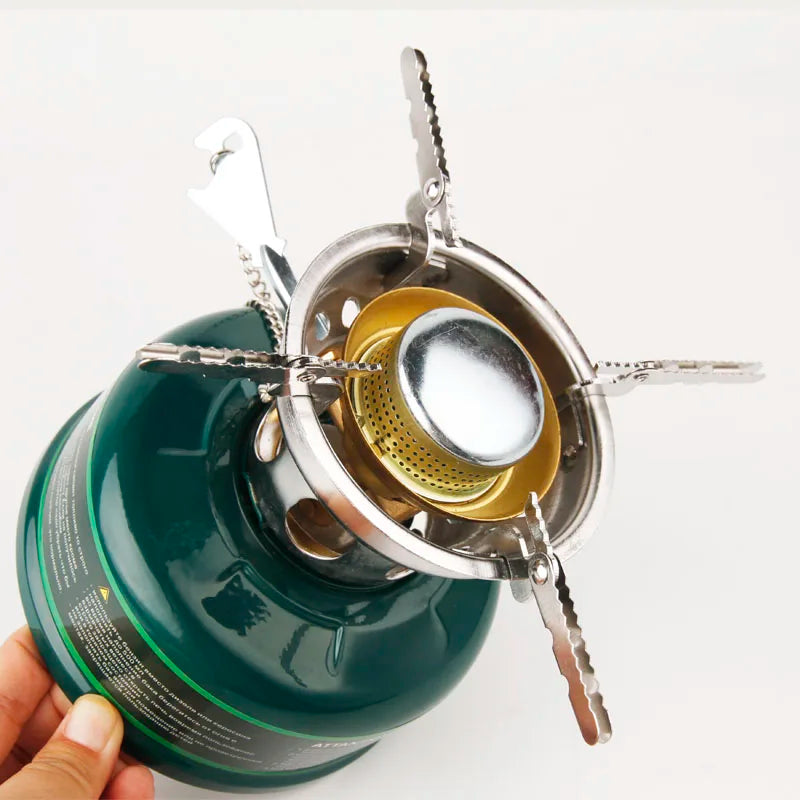 APG Camping Gasoline Stove Oil Stove Burners with Silencer Outdoor Cookware