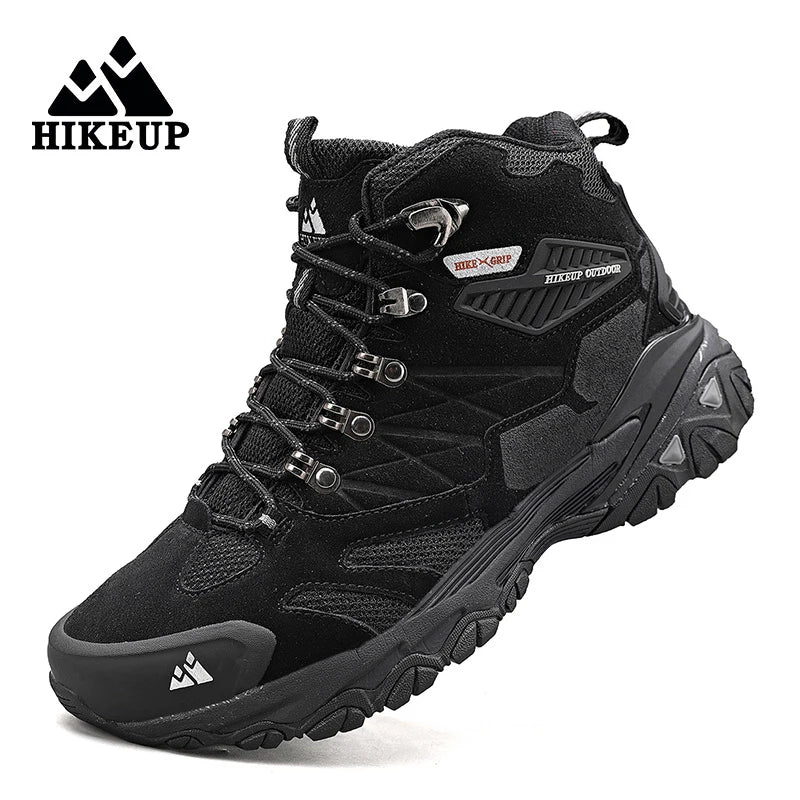Men’s Hiking Boots – Suede High-Top Rainproof Tactical Combat Outdoor Shoes