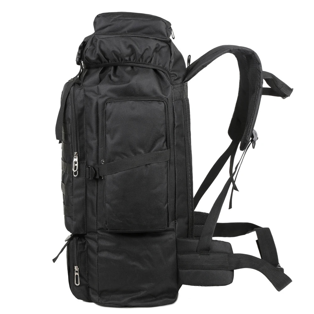 Large Capacity Hiking Backpack – Canvas Outdoor Tactical Rucksack