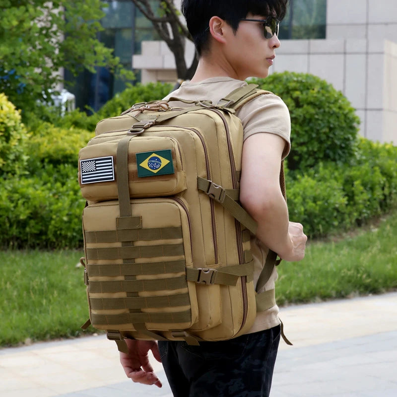Large Capacity Waterproof Outdoor Travel Backpacks for Men Multi Pockets Durable Tactical Bag Camping Hiking Oxford Backpack