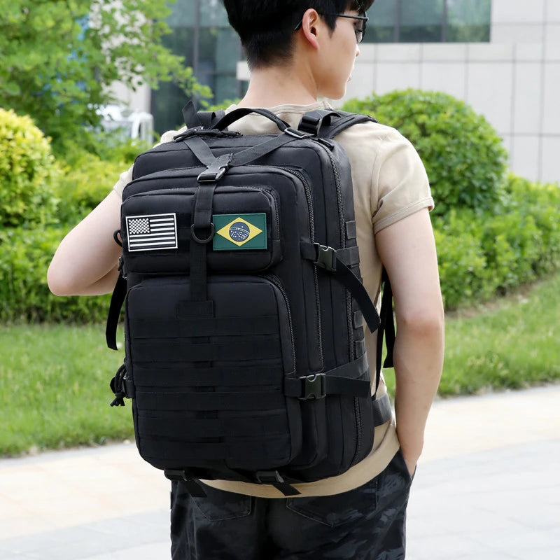 Large Capacity Waterproof Outdoor Travel Backpacks for Men Multi Pockets Durable Tactical Bag Camping Hiking Oxford Backpack