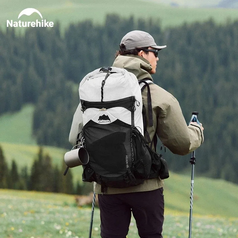 Naturehike 40L Ergonomic Camping Backpack Large Capacity Men's Hiking Backpack with Rain Cover Outdoor Travel Hiking Backpack