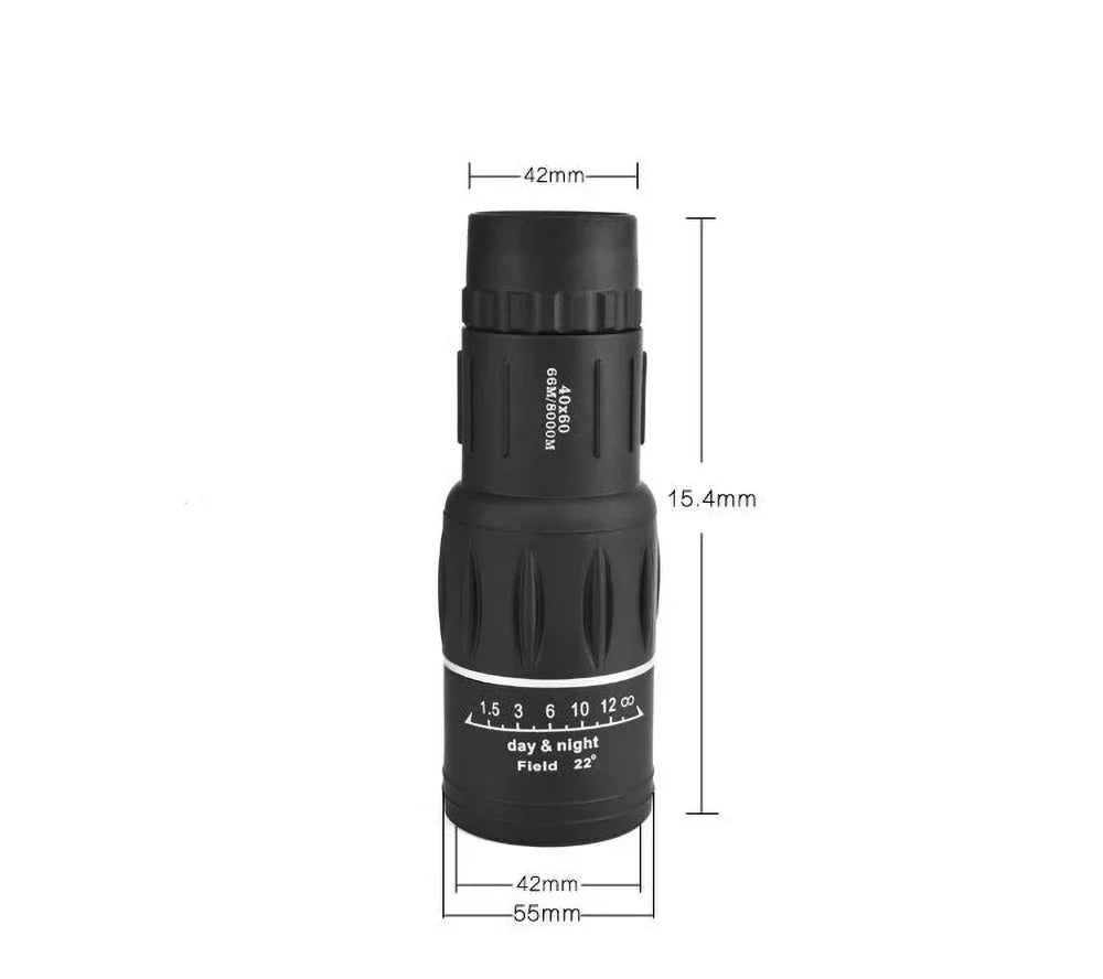 40x60 HD Military Monocular Telescope Night Vision Binoculars Professional Powerful Long Range 40x60 Portable Outdoor Multi Tool