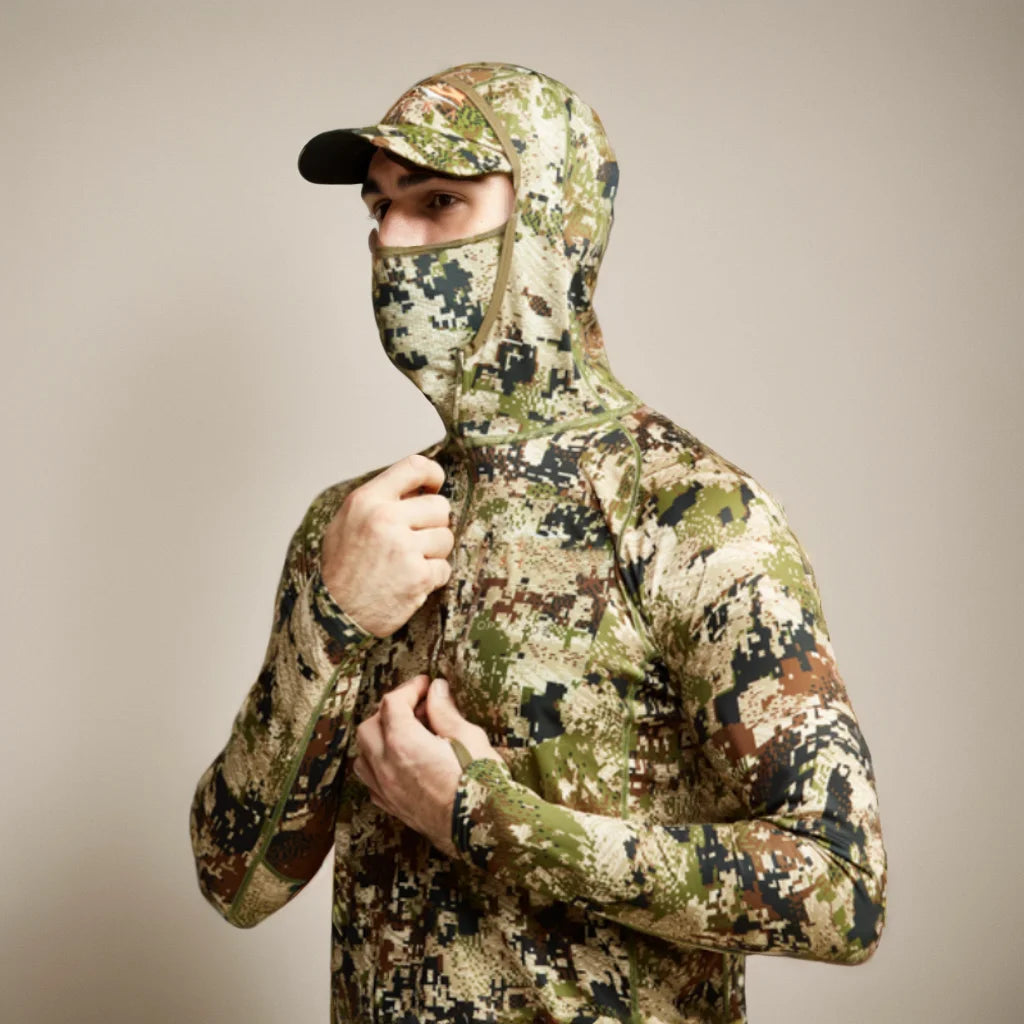 Ainfad Core Lightweight Camouflage Hoodie – Mask Pullover for Hunting & Fishing