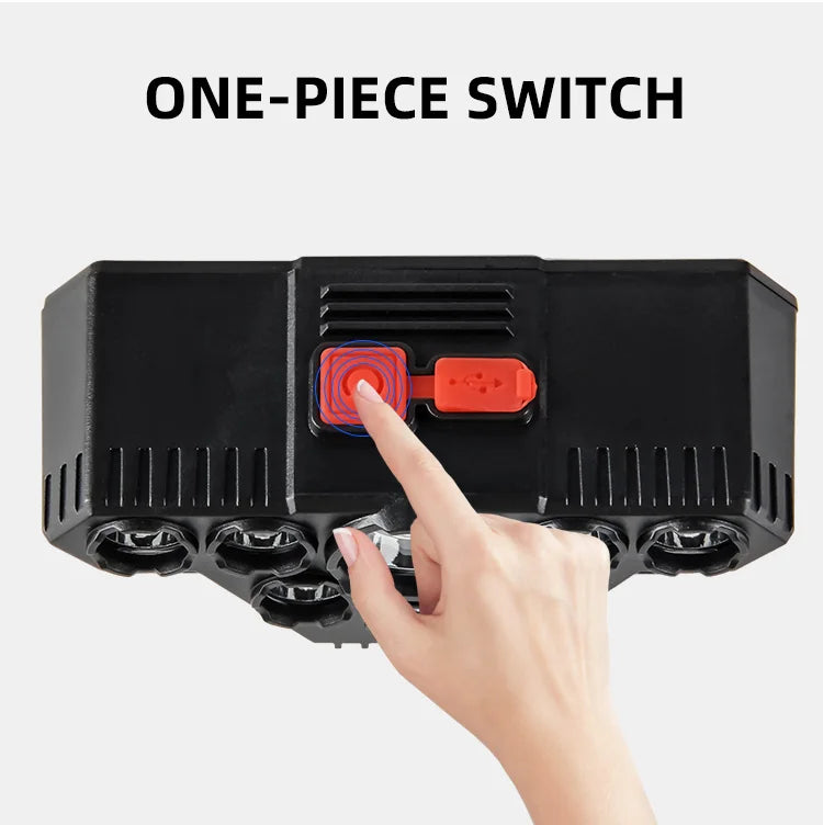 8 safety lights, various lights can be switched, multi-angle adjustment and sufficient light for hiking.