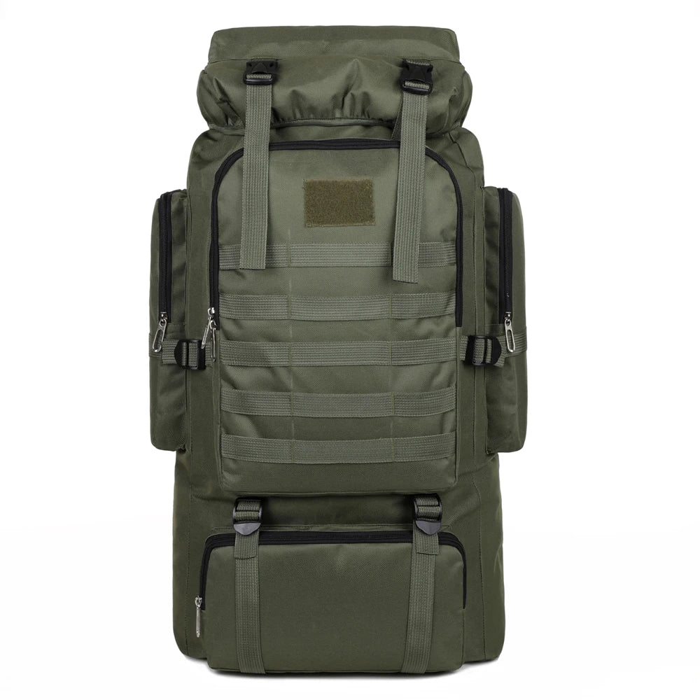 Large Capacity Hiking Backpack – Canvas Outdoor Tactical Rucksack