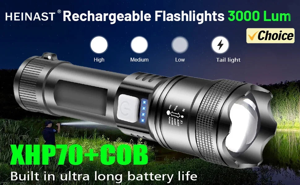 TactiGlow™ Rechargeable LED Flashlight