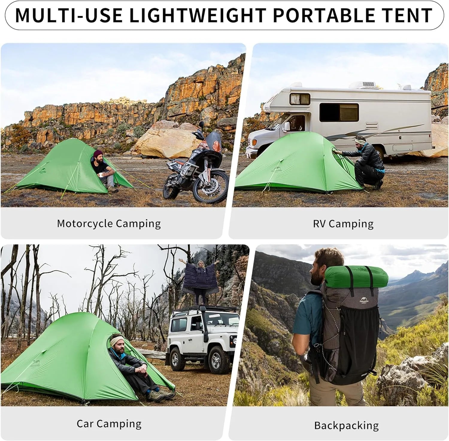 Naturehike Cloud Up – Ultralight 2-Person Camping Tent | Waterproof & Easy Setup