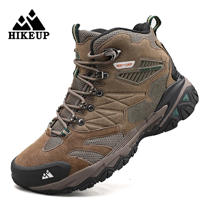 Men’s Hiking Boots – Suede High-Top Rainproof Tactical Combat Outdoor Shoes