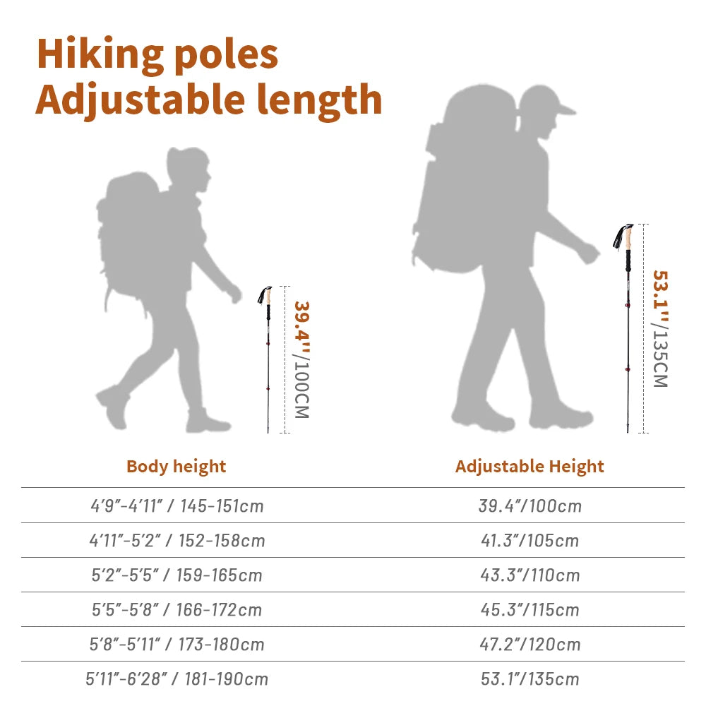 Skystride™ Carbon Trekking Poles
