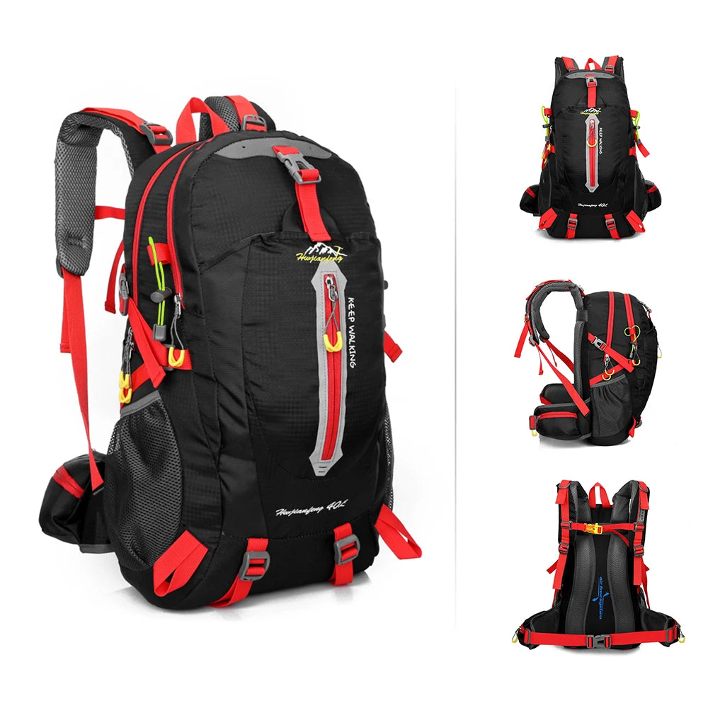 Cycle Climb 40L Water Resistant Travel Backpack Camp Hike Laptop Daypack Trekking Climb Back Bags For Outdoor  Men Women