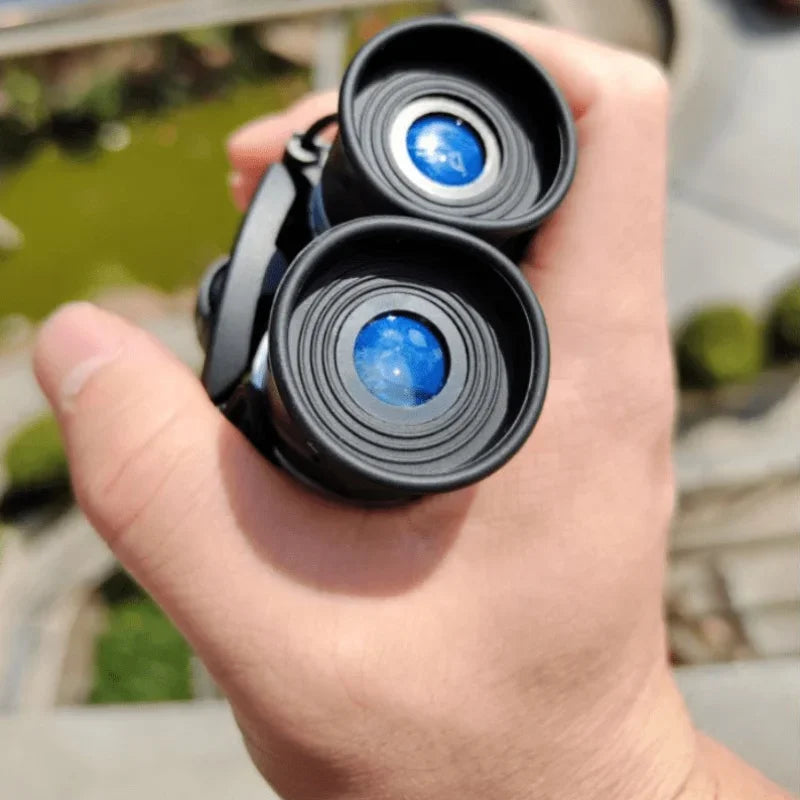 High definition remote binoculars - portable foldable telescopes suitable for outdoor hunting, travel, and camping