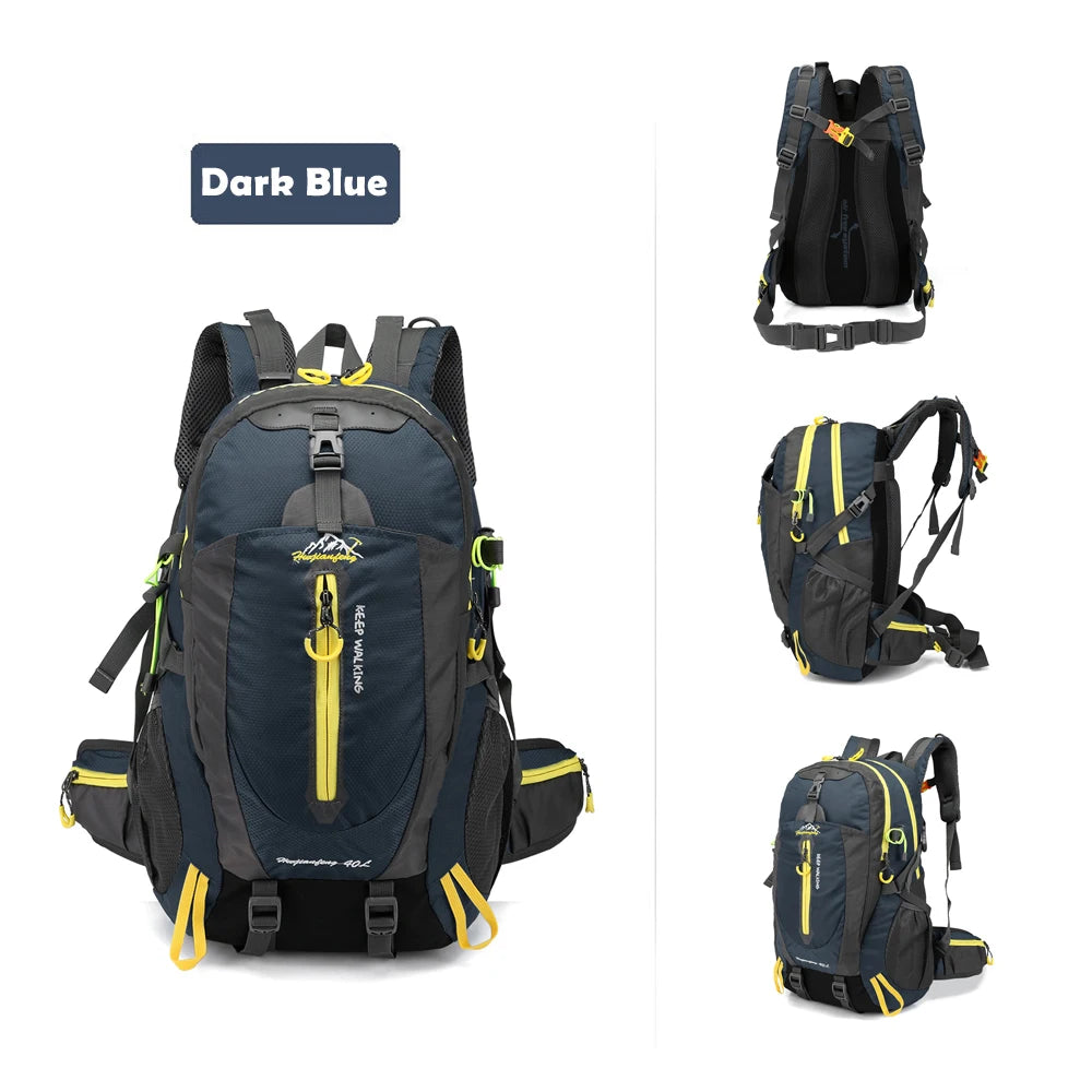 Cycle Climb 40L Water Resistant Travel Backpack Camp Hike Laptop Daypack Trekking Climb Back Bags For Outdoor  Men Women