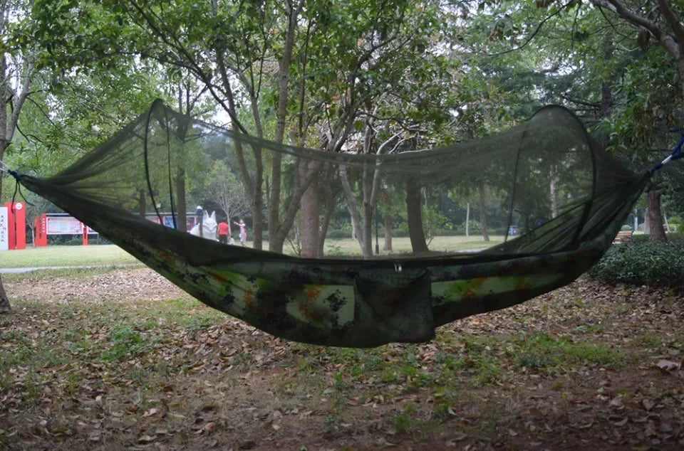 BreezeGuard™ Camping Hammock with Mosquito Net